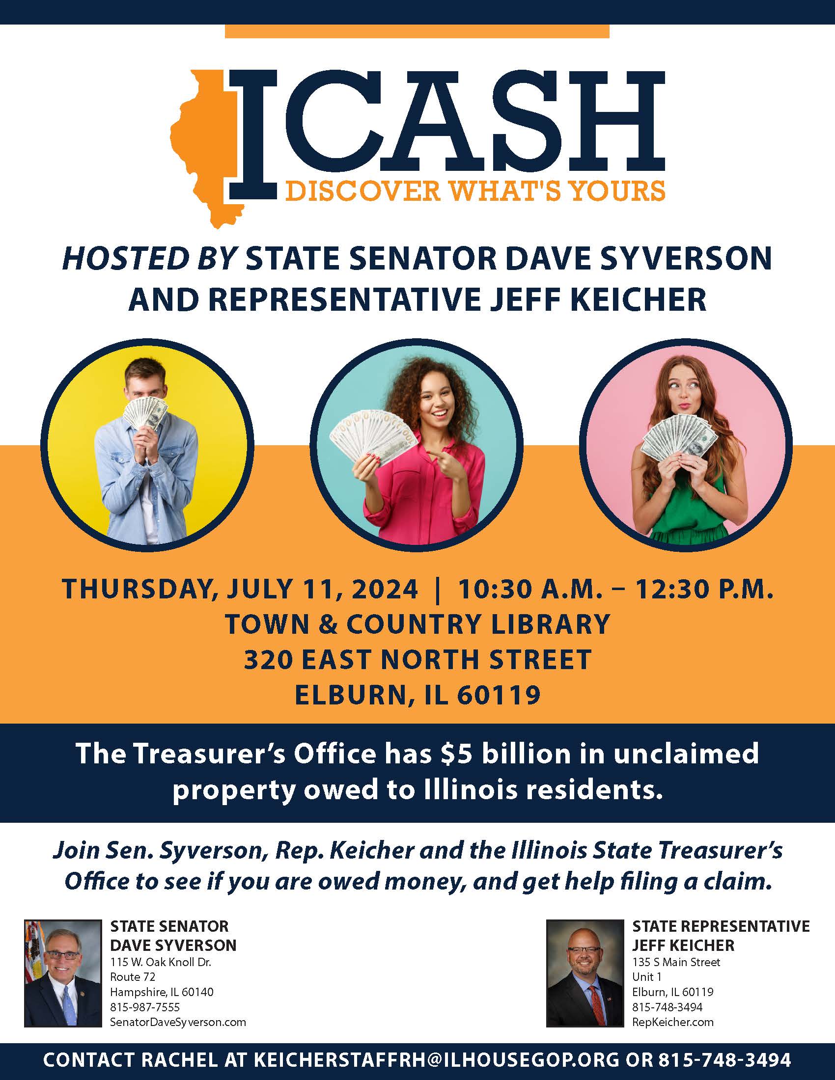 ICASH! Discover What’s Yours July 11 in Elburn!