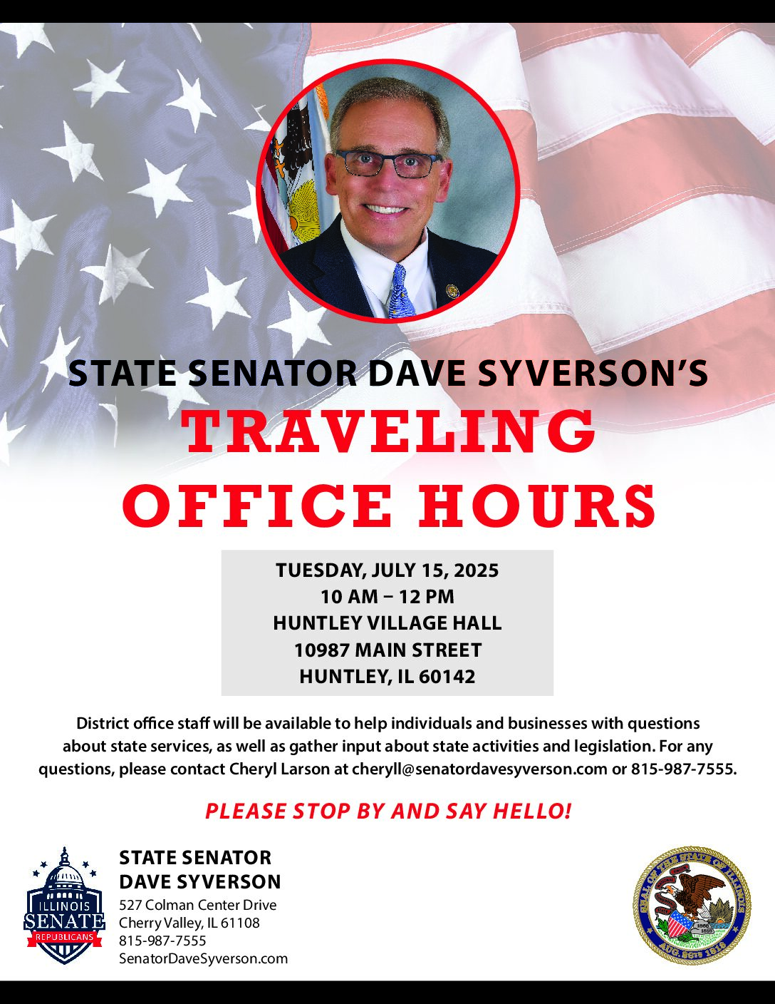 Traveling Office Hours – Huntley