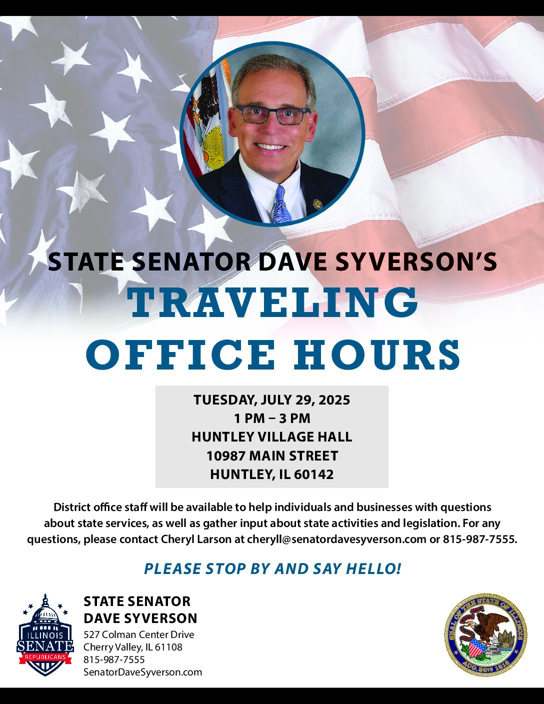 Traveling Office Hours – Huntley