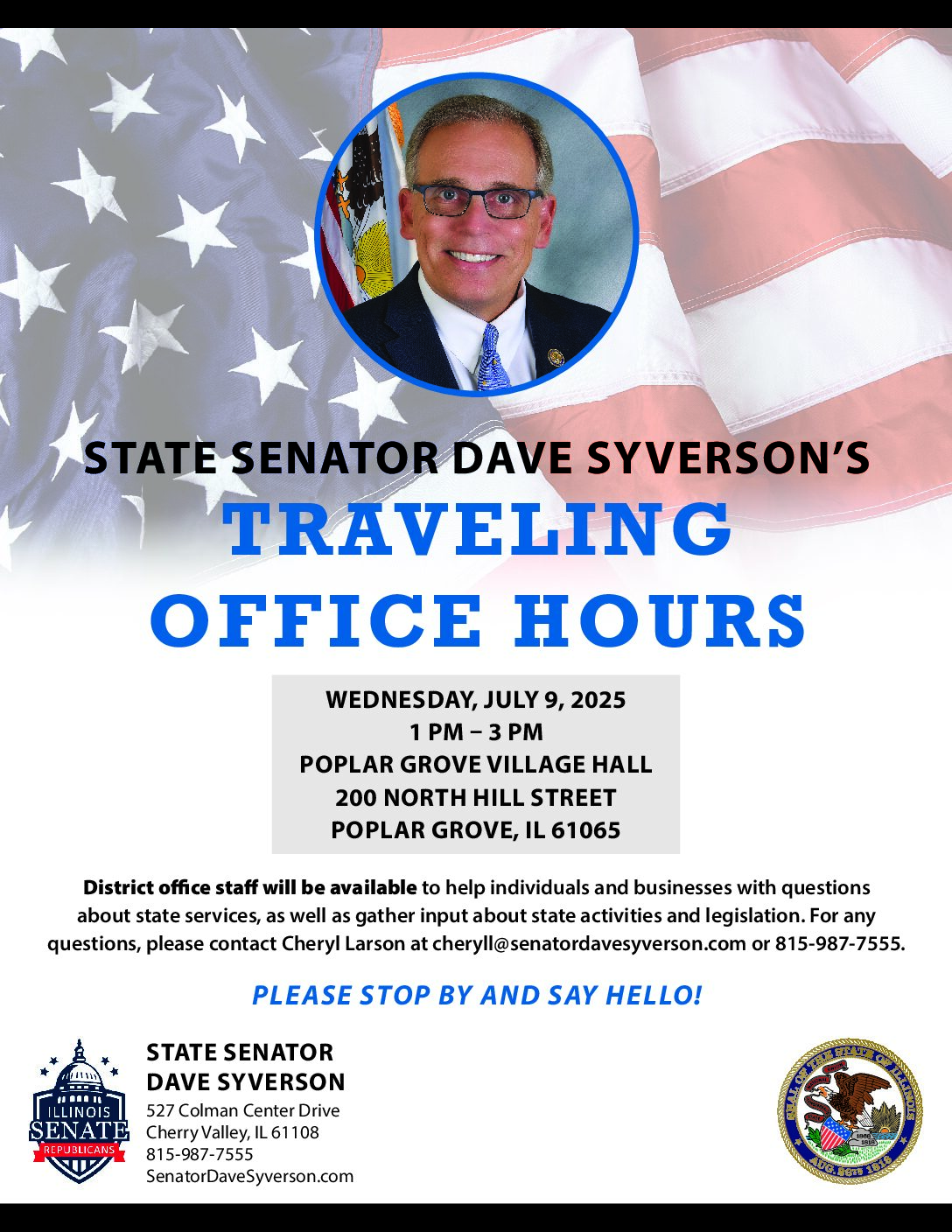 Traveling Office Hours – Poplar Grove