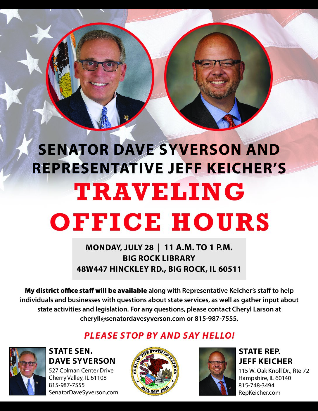 Traveling Office Hours – Big Rock